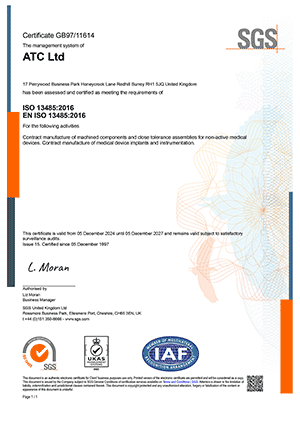 Quality Assurance: ISO13485:2021